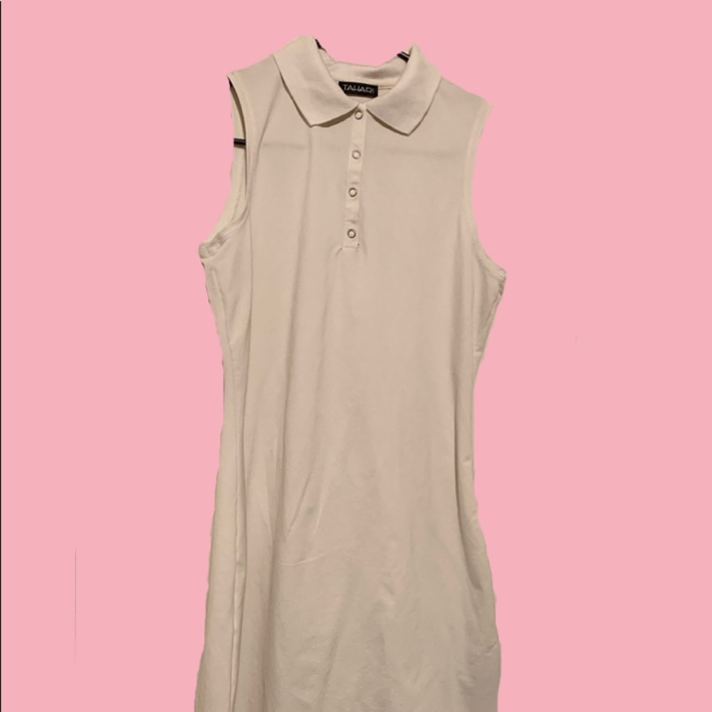 White Tahari Tennis Dress